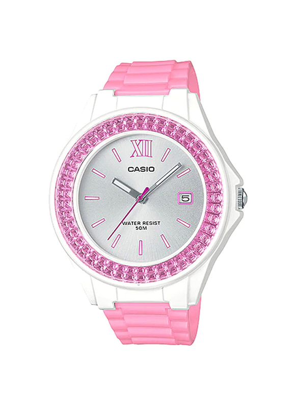 Casio Youth Series Analog Watch for Women with Resin Band, Water Resistant, LX-500H-4E3VDF, Pink/Silver
Casio Youth Series Analog Watch for Women with Resin Band, Water Resistant, LX-500H-4E3VDF, Pink/Silver