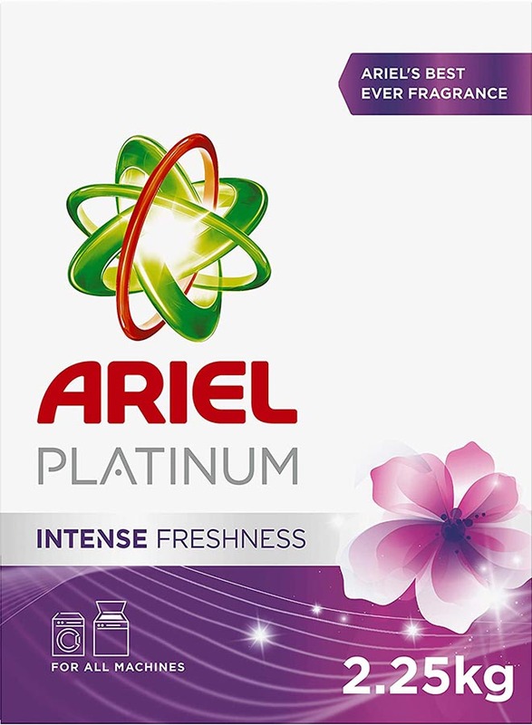 Ariel Platinum Automatic Intense Freshness Laundry Powder Detergent, 2.25 Kg
Ariel Platinum Automatic Intense Freshness Laundry Powder Detergent, 2.25 Kg
