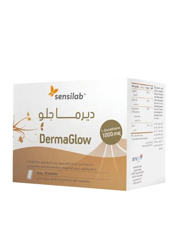 Sensilab DermaGlow L-Glutathione 1000mg Dietary Supplement with Sweetener, 30 Sachets
Sensilab DermaGlow L-Glutathione 1000mg Dietary Supplement with Sweetener, 30 Sachets
