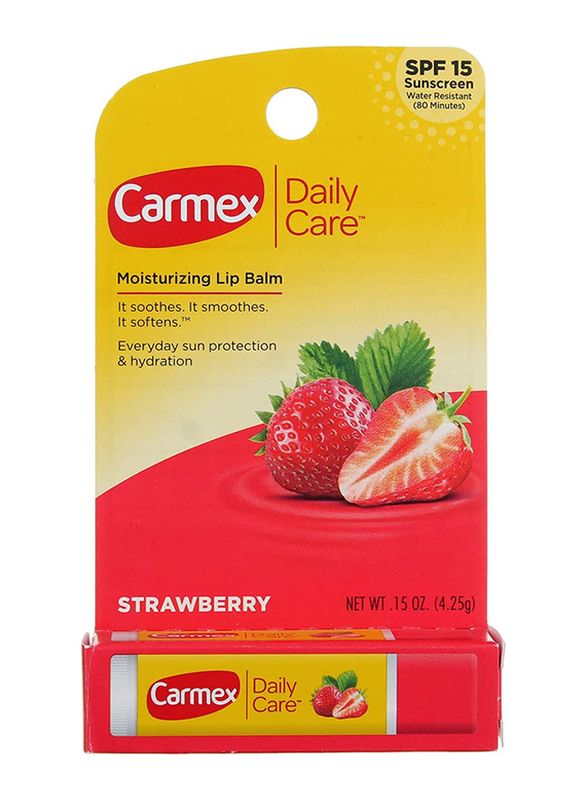 Carmex Medicated Classic Lip Balm SPF 15 Lip Protectant, 0.15Oz, Strawberry, Pink
Carmex Medicated Classic Lip Balm SPF 15 Lip Protectant, 0.15Oz, Strawberry, Pink
