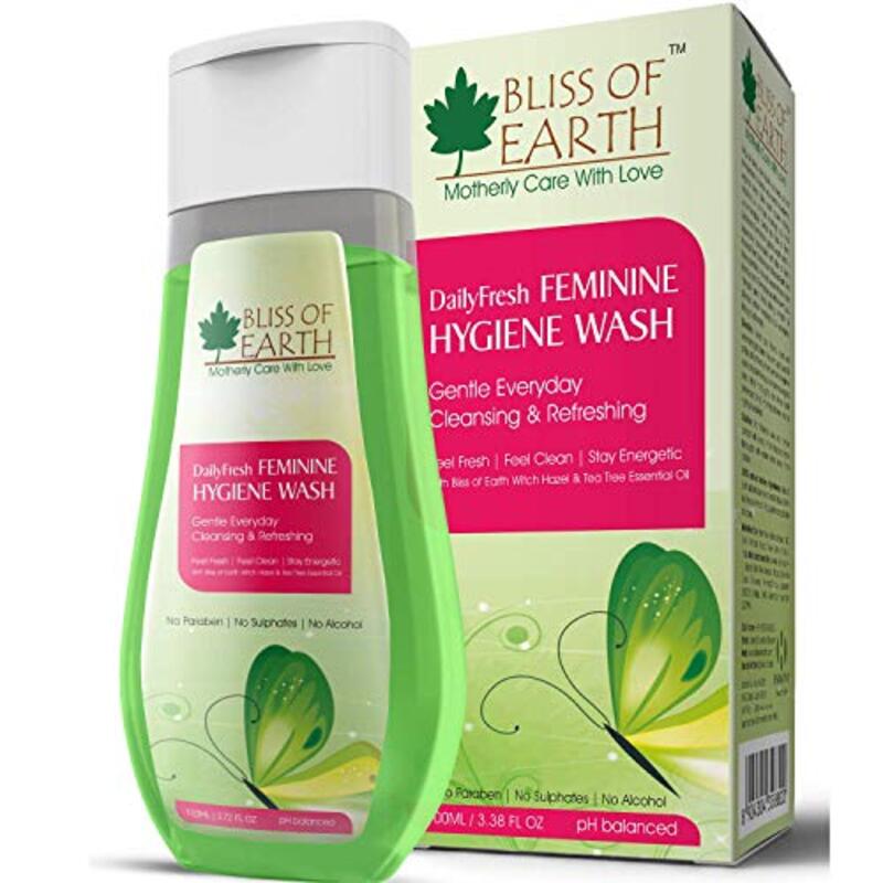 Bliss of Earth Feminine Hygiene Wash with Alcohol-free Witch Hazel and Australian Tea Tree Essential Oil, 100ml
Bliss of Earth Feminine Hygiene Wash with Alcohol-free Witch Hazel and Australian Tea Tree Essential Oil, 100ml