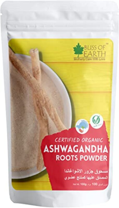 Bliss of Earth Ashwagandha Root Powder Organics Certified Withania Somnifera Helps to Promotes Better Strength & Stamina, 100gm
Bliss of Earth Ashwagandha Root Powder Organics Certified Withania Somnifera Helps to Promotes Better Strength & Stamina, 100gm