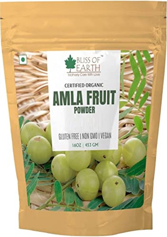 Bliss of Earth Organic Amla Powder for Eating Drinking & Hair Growth Immunity Booster, 453gm
Bliss of Earth Organic Amla Powder for Eating Drinking & Hair Growth Immunity Booster, 453gm