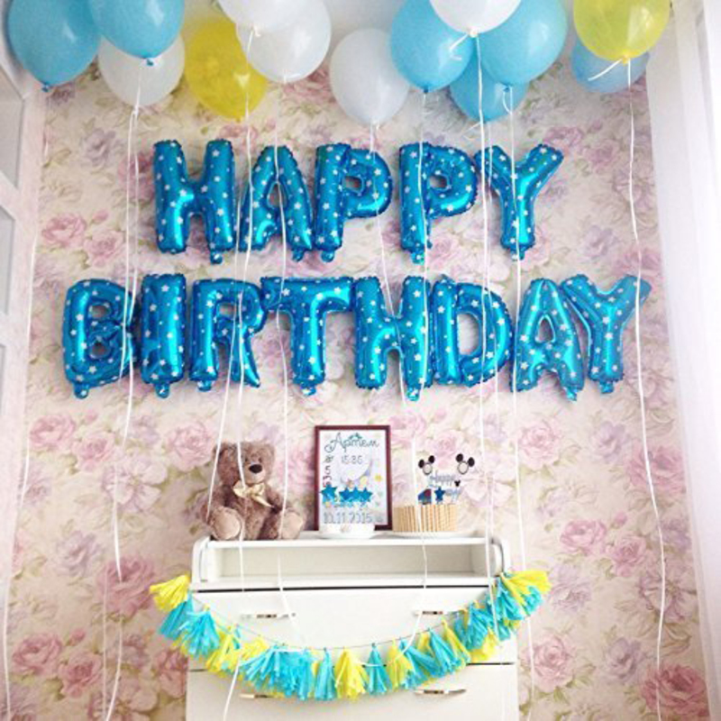Party Propz Blue Happy Birthday Foil Balloon for Boy 1st Birthday Decoration, 13 Pieces, Ages 1+
Party Propz Blue Happy Birthday Foil Balloon for Boy 1st Birthday Decoration, 13 Pieces, Ages 1+