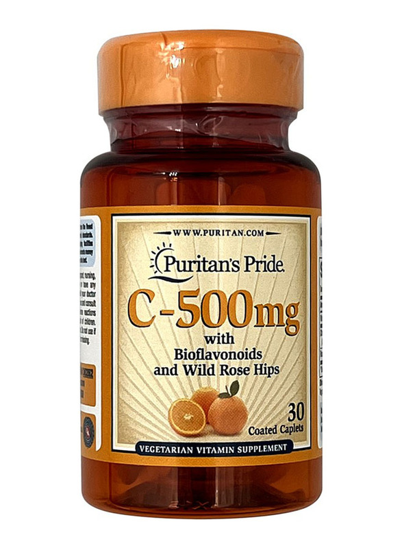 Puritans Pride C with Bioflavonoids and Wild Rose Hips Supplement, 500mg, 30 Tablets
Puritans Pride C with Bioflavonoids and Wild Rose Hips Supplement, 500mg, 30 Tablets