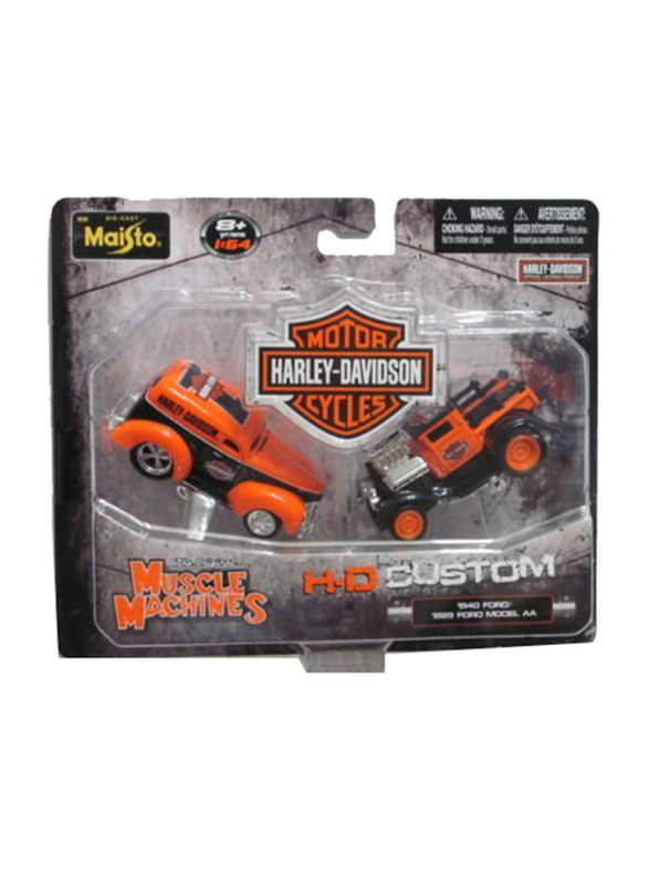 Maisto Muscle Machines 1:64 Harley Davidson H-D Custom Ford Model Cars, 2 Pieces, Ages 8+, Multicolour
Maisto Muscle Machines 1:64 Harley Davidson H-D Custom Ford Model Cars, 2 Pieces, Ages 8+, Multicolour