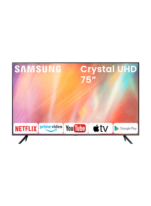 Samsung 75-Inch Crystal 4K Ultra HD LED Smart TV with Built-in Receiver, 75AU7000, Black
Samsung 75-Inch Crystal 4K Ultra HD LED Smart TV with Built-in Receiver, 75AU7000, Black
