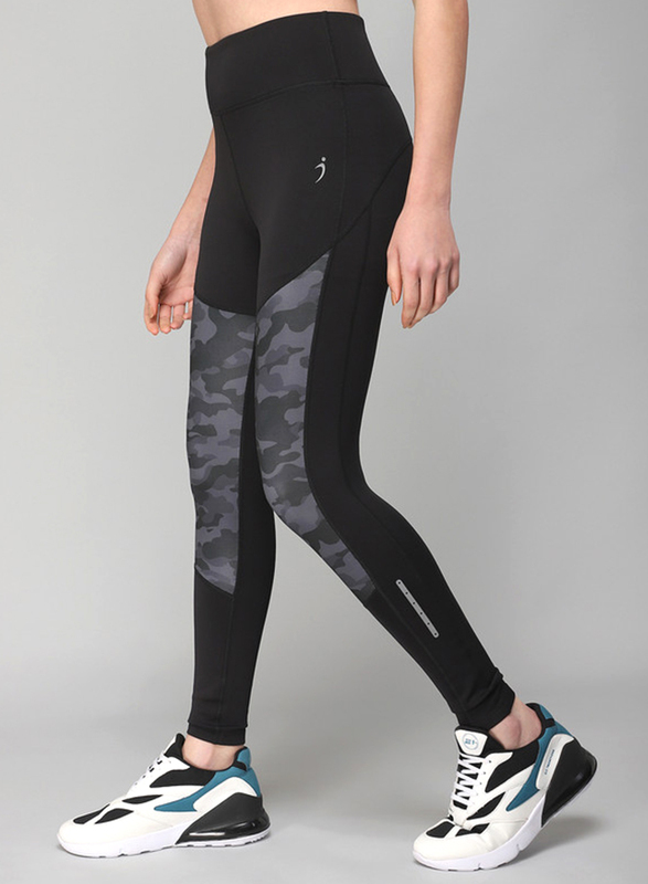 Incite Camouflage Print Mid-Rise Sports Leggings for Women, Extra Small, Black
Incite Camouflage Print Mid-Rise Sports Leggings for Women, Extra Small, Black