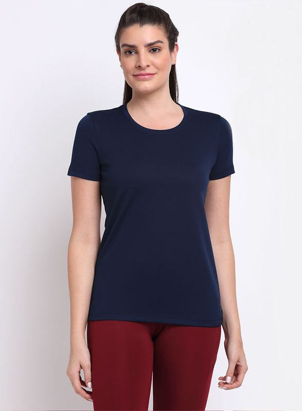 Incite Short Sleeve and Round Neck Training T-Shirt for Women, Double Extra Large, Navy Blue
Incite Short Sleeve and Round Neck Training T-Shirt for Women, Double Extra Large, Navy Blue