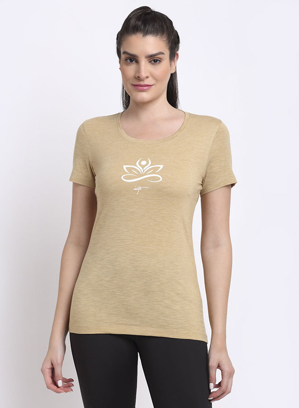 Incite Printed Yoga Round Neck Short Sleeve Regular Fit T-Shirt for Women, Double Extra Large, Brown
Incite Printed Yoga Round Neck Short Sleeve Regular Fit T-Shirt for Women, Double Extra Large, Brown
