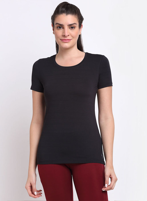 Incite Plain Training Round Neck Short Sleeve Regular Fit T-Shirt for Women, Double Extra Large, Black
Incite Plain Training Round Neck Short Sleeve Regular Fit T-Shirt for Women, Double Extra Large, Black