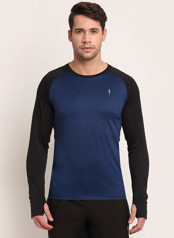 Incite Plain Training Round Neck Long Sleeve Slim Fit T-Shirt for Men, Double Extra Large, Navy Blue/Black
Incite Plain Training Round Neck Long Sleeve Slim Fit T-Shirt for Men, Double Extra Large, Navy Blue/Black