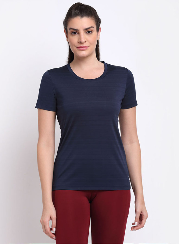 Incite Plain Training Round Neck Short Sleeve Regular Fit T-Shirt for Women, Double Extra Large, Navy Blue
Incite Plain Training Round Neck Short Sleeve Regular Fit T-Shirt for Women, Double Extra Large, Navy Blue