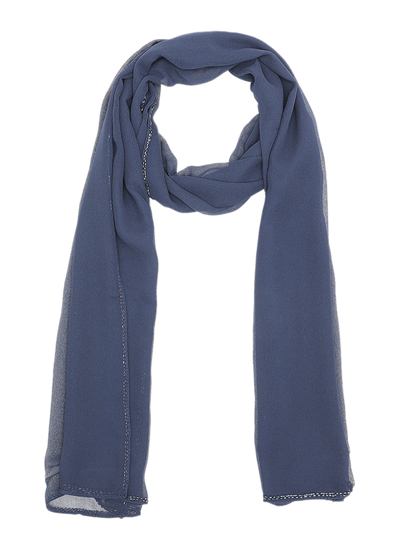 Couture Labs Couturelabs Ayla Rectangular Scarf with Beaded Borders for Women, Indigo
Couture Labs Couturelabs Ayla Rectangular Scarf with Beaded Borders for Women, Indigo