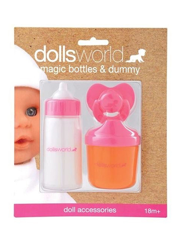 Dolls World Bottles & Dummy Bottle with Lid N Dolls Dummy, Doll Accessories, 2 Pieces, Ages 3+
Dolls World Bottles & Dummy Bottle with Lid N Dolls Dummy, Doll Accessories, 2 Pieces, Ages 3+