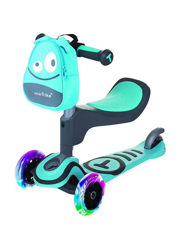 SmarTrike T1 Blue Freestyle Scooter with Blue LED Wheels and Accessory Bag, Ages 1+
SmarTrike T1 Blue Freestyle Scooter with Blue LED Wheels and Accessory Bag, Ages 1+