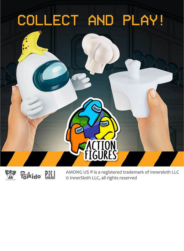 Among Us Action White Window Box (S2) + 3 Hands, Hats & Accessories, Action Figures, Ages 3+
Among Us Action White Window Box (S2) + 3 Hands, Hats & Accessories, Action Figures, Ages 3+