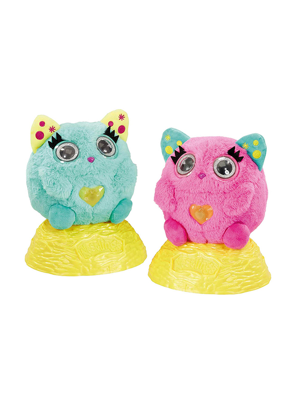 Nestlings Interactive Plush with Light & Sounds Stuffed Toy, 2 Pieces, Ages 3+, Pink/Blue
Nestlings Interactive Plush with Light & Sounds Stuffed Toy, 2 Pieces, Ages 3+, Pink/Blue