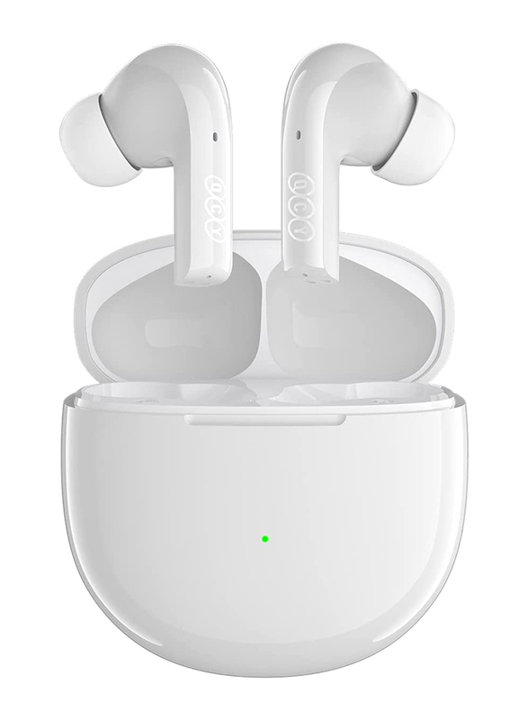 Qcy T18 MeloBuds Wireless In-Ear Noise Cancelling Headphones with Mic, White
Qcy T18 MeloBuds Wireless In-Ear Noise Cancelling Headphones with Mic, White