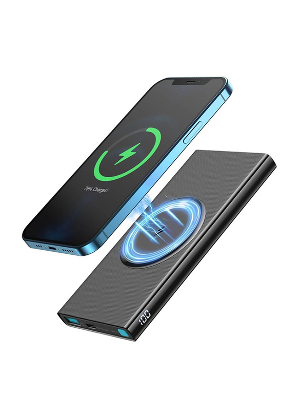 Joyroom 10000mAh Ultra-Thin Digital Display Magnetic Suction Wireless Power Bank, JR-W010, Black
Joyroom 10000mAh Ultra-Thin Digital Display Magnetic Suction Wireless Power Bank, JR-W010, Black