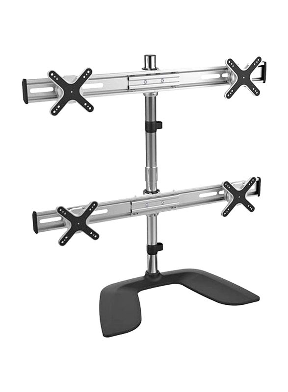 iPlay Universal Elegant Aluminum Quad Desk Stand for 13 to 27-inch LCD/LED Monitor, iPlay 7299, Black/Silver
iPlay Universal Elegant Aluminum Quad Desk Stand for 13 to 27-inch LCD/LED Monitor, iPlay 7299, Black/Silver