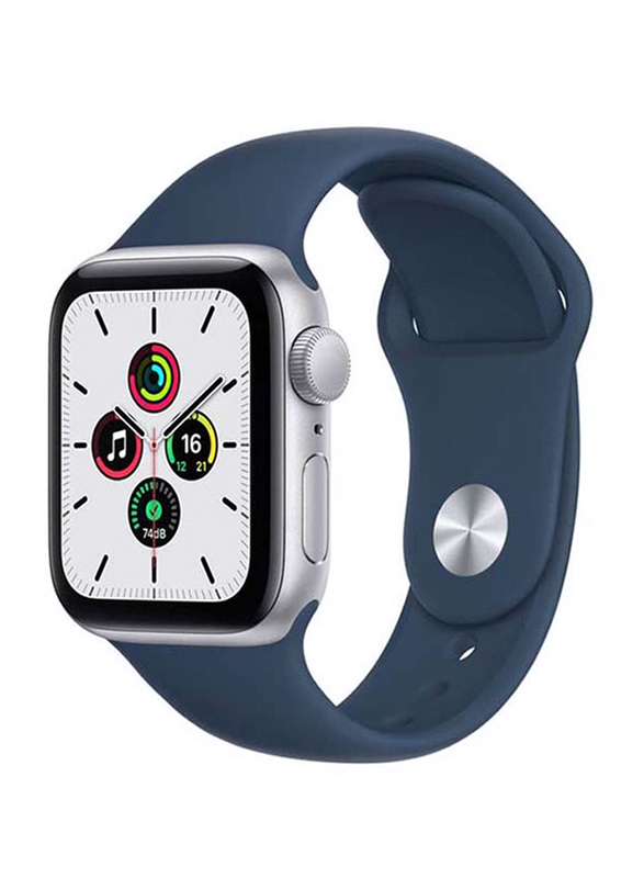 Apple SE 40 mm Smartwatch, GPS, Silver Aluminium Case with Abyss Blue Sport Band
Apple SE 40 mm Smartwatch, GPS, Silver Aluminium Case with Abyss Blue Sport Band