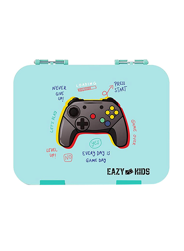 Eazy Kids PlayStation 6-Compartment Bento Lunch Box with 1 Sandwich Cutter & 10 Animal Shaped Fruit Pick, Blue
Eazy Kids PlayStation 6-Compartment Bento Lunch Box with 1 Sandwich Cutter & 10 Animal Shaped Fruit Pick, Blue
