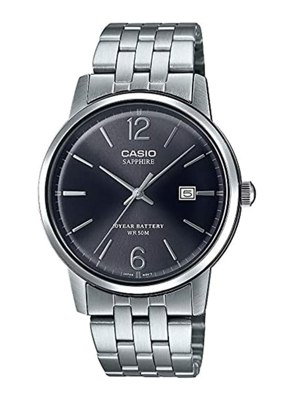 Casio Sapphire Analog Watch for Men with Stainless Steel Band, Water Resistant, Mts110D-1Av, Silver-Black
Casio Sapphire Analog Watch for Men with Stainless Steel Band, Water Resistant, Mts110D-1Av, Silver-Black