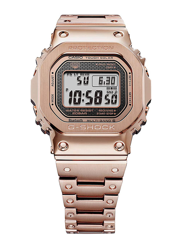Casio G-Shock Digital Watch for Men with Stainless Steel Band, Water Resistant, GMWB5000GD-4, Rose Gold-Grey
Casio G-Shock Digital Watch for Men with Stainless Steel Band, Water Resistant, GMWB5000GD-4, Rose Gold-Grey