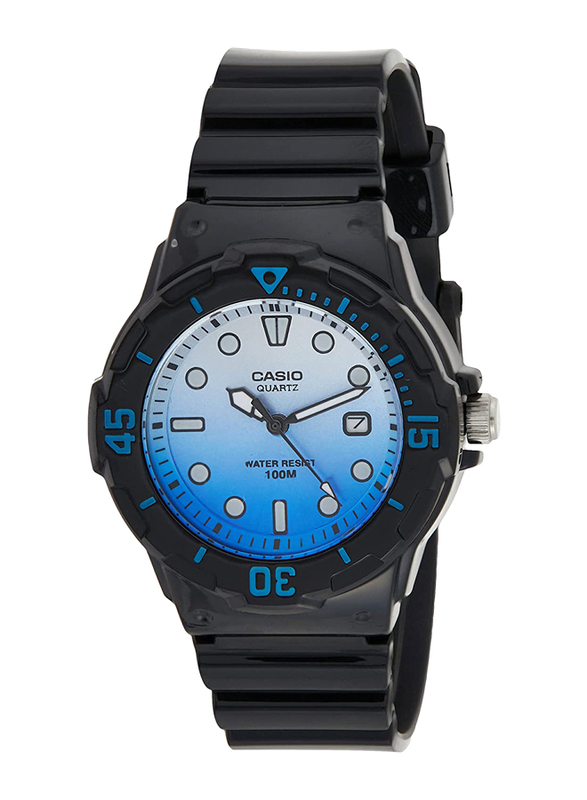 Casio Analog Watch for Women with Resin Band, Water Resistant, LRW-200H-2EVDR, Black-Blue/White
Casio Analog Watch for Women with Resin Band, Water Resistant, LRW-200H-2EVDR, Black-Blue/White