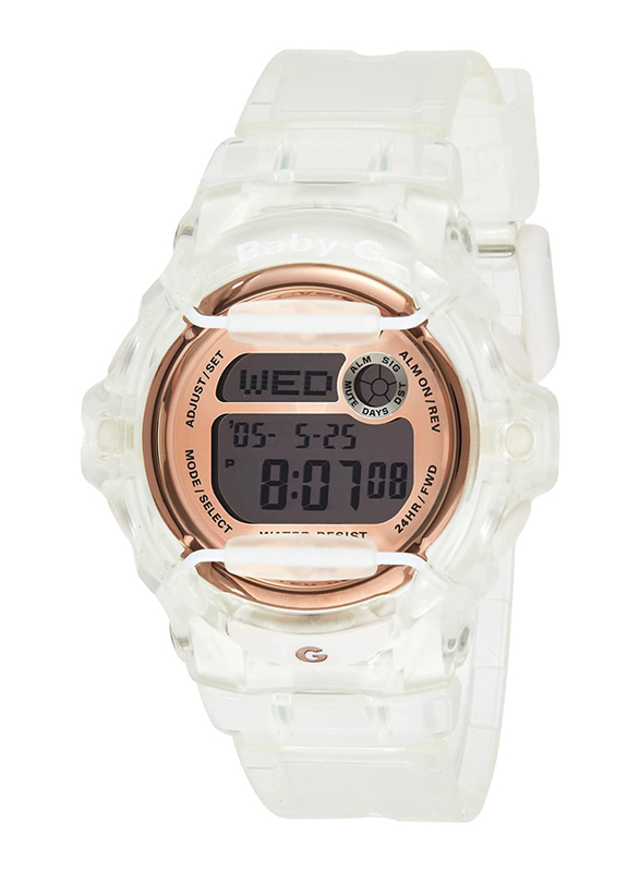 Casio Baby-G Digital Watch for Women with Resin Band, Water Resistant, BG-169G-7BDR, White-Grey
Casio Baby-G Digital Watch for Women with Resin Band, Water Resistant, BG-169G-7BDR, White-Grey