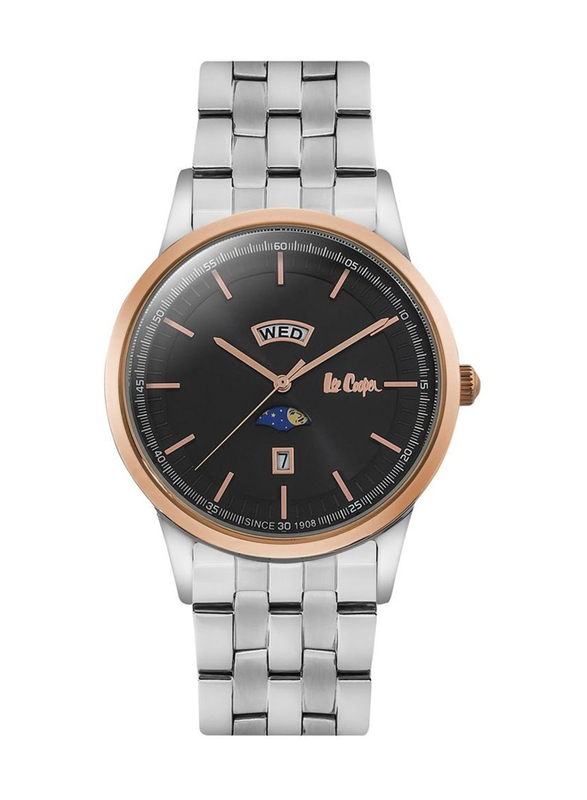Lee Cooper Analog Watch for Men with Metal Band, Water Resistant, LC06551.550, Silver-Black
Lee Cooper Analog Watch for Men with Metal Band, Water Resistant, LC06551.550, Silver-Black