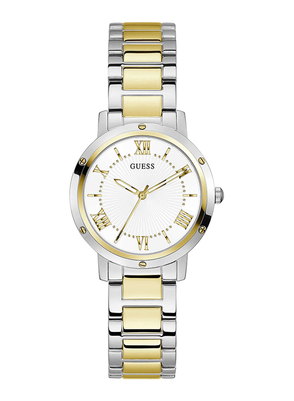 Guess Analog Watch for Women with Stainless Steel Band, Water Resistant & Chronograph, GW0404L2, Multicolour-White
Guess Analog Watch for Women with Stainless Steel Band, Water Resistant & Chronograph, GW0404L2, Multicolour-White