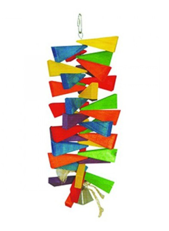 Pado IN:0157 Natural Bird Toy Long Iron Triangle Wooden Cube Bell, Medium, Multicolour
Pado IN:0157 Natural Bird Toy Long Iron Triangle Wooden Cube Bell, Medium, Multicolour