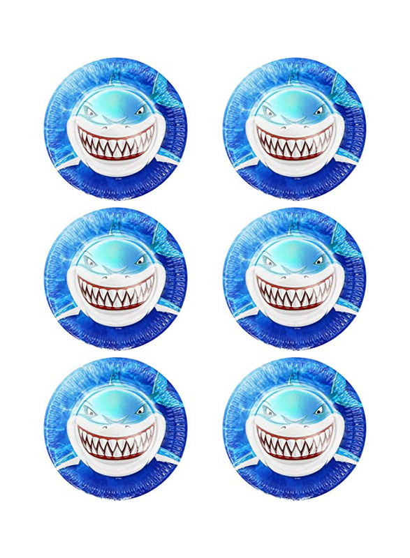 Party Fun 9-Inch 6-Piece Shark Printed Disposable Paper Round Plate Set, Blue
Party Fun 9-Inch 6-Piece Shark Printed Disposable Paper Round Plate Set, Blue