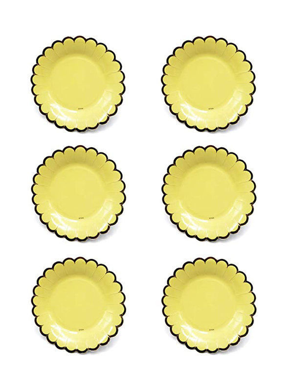 Party Fun 7-Inch 6-Piece Scalloped Disposable Paper Round Plate Set, Light Yellow
Party Fun 7-Inch 6-Piece Scalloped Disposable Paper Round Plate Set, Light Yellow
