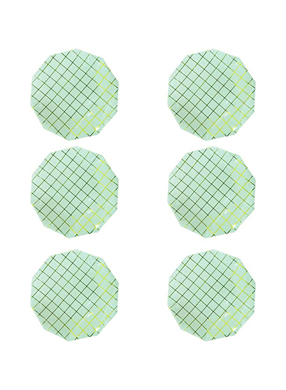 Party Fun 9-Inch 6-Piece Golden Line Printed Disposable Paper Round Plate Set, Green
Party Fun 9-Inch 6-Piece Golden Line Printed Disposable Paper Round Plate Set, Green