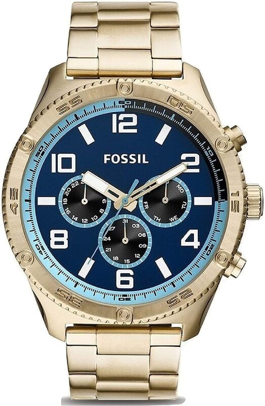 Fossil Brox Analog Watch for Men with Stainless Steel Band, Water Resistant and Chronograph, BQ2531, Blue-Silver
Fossil Brox Analog Watch for Men with Stainless Steel Band, Water Resistant and Chronograph, BQ2531, Blue-Silver