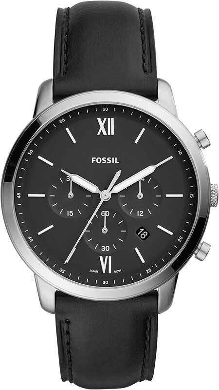 Fossil Analog Watch for Men with Leather Genuine Band, Water Resistant and Chronograph, FS5452, Black
Fossil Analog Watch for Men with Leather Genuine Band, Water Resistant and Chronograph, FS5452, Black