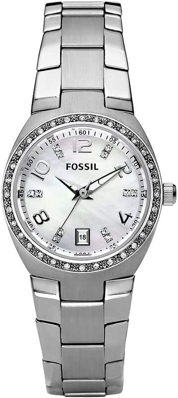 Fossil Analog Watch for Women with Stainless Steel Band, Water Resistant, AM4141, Mother Of Pearl-Silver
Fossil Analog Watch for Women with Stainless Steel Band, Water Resistant, AM4141, Mother Of Pearl-Silver