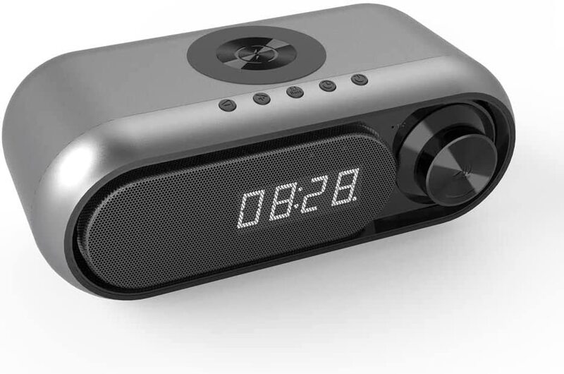 Generic WD-300 Table Alarm with LED Display Clock/Bluetooth Speaker/Wireless Charger and FM Radio, Black
Generic WD-300 Table Alarm with LED Display Clock/Bluetooth Speaker/Wireless Charger and FM Radio, Black