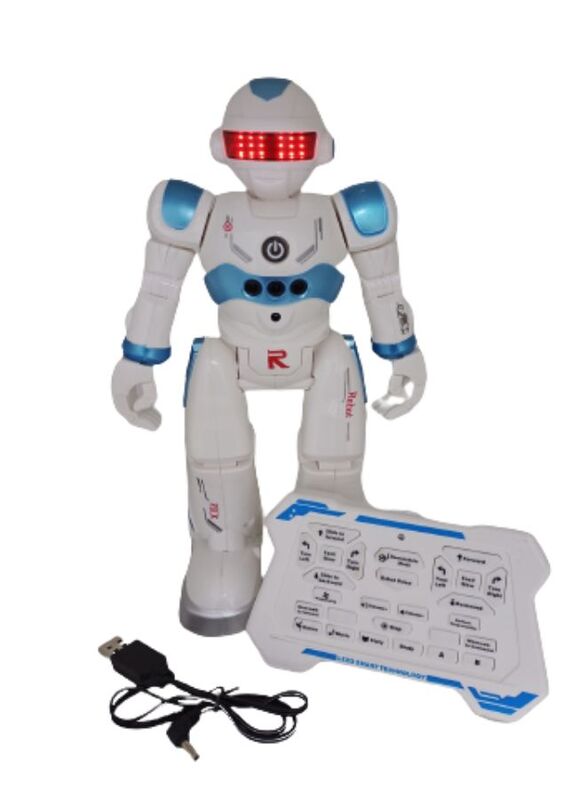 Generic Remote Control Robot Toy for Kids Intelligent Programmable Robot with Controller - Gesture Sensing, Dancing, Singing Robots Gifts for 4 5 6 Years Old
Generic Remote Control Robot Toy for Kids Intelligent Programmable Robot with Controller - Gesture Sensing, Dancing, Singing Robots Gifts for 4 5 6 Years Old