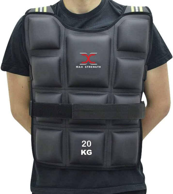 MaxStrength Weighted Vest Gym Running Fitness Sports Training Weight Loss Jacket, 20KG, Black
MaxStrength Weighted Vest Gym Running Fitness Sports Training Weight Loss Jacket, 20KG, Black