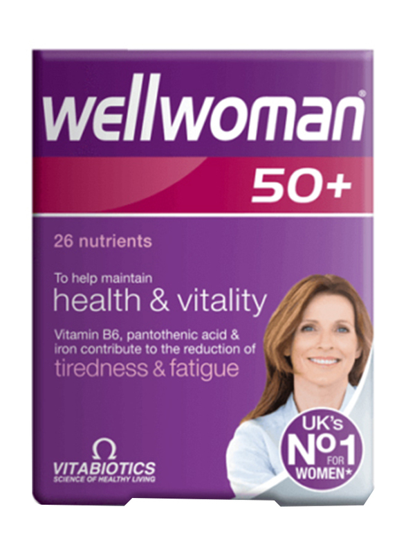 Vitabiotics Wellwoman 50+ Plus Advanced Vitamin Mineral Supplement, 30 Tablets
Vitabiotics Wellwoman 50+ Plus Advanced Vitamin Mineral Supplement, 30 Tablets