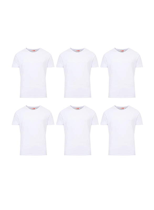 Real Smart 6-Piece Short Sleeve Round Neck Undershirt T-Shirt Set for Men, 4XL, White
Real Smart 6-Piece Short Sleeve Round Neck Undershirt T-Shirt Set for Men, 4XL, White