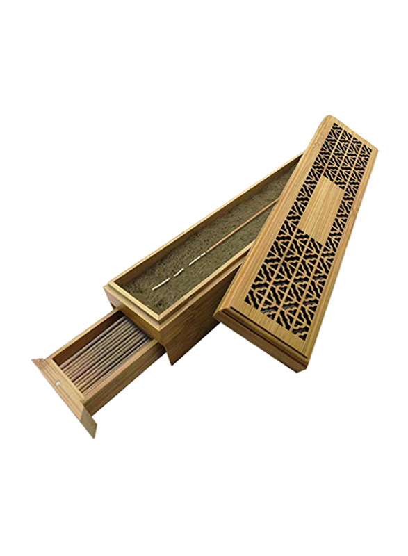Rollstimi Engraving Patterns Double-Layer Bamboo Censer Incense Stick Burner, Brown
Rollstimi Engraving Patterns Double-Layer Bamboo Censer Incense Stick Burner, Brown