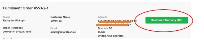 Printing the Airway Bill/Delivery Slip - DubaiStore.com