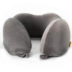 Travel Blue Foldable Travel Pillow, Large, Grey
