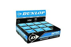 Dunlop Intro Beginner Players Squash Ball Set, 12 Pieces, Black
