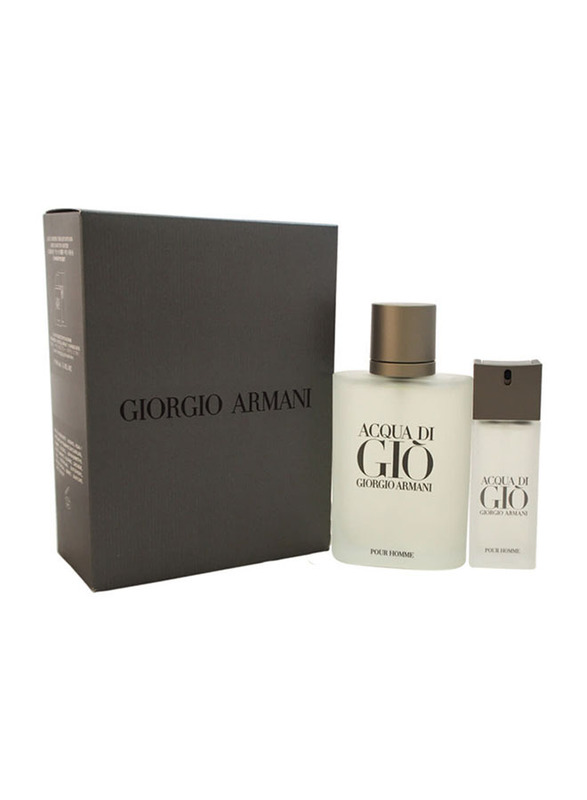 

Giorgio Armani 2-Piece Acqua Di Gio Travel Set for Men, 100ml EDT Perfume, 15ml EDT Perfume